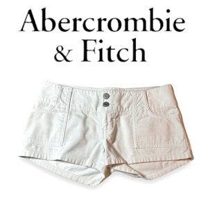 A&F | White Corduroy Shorts, size 0